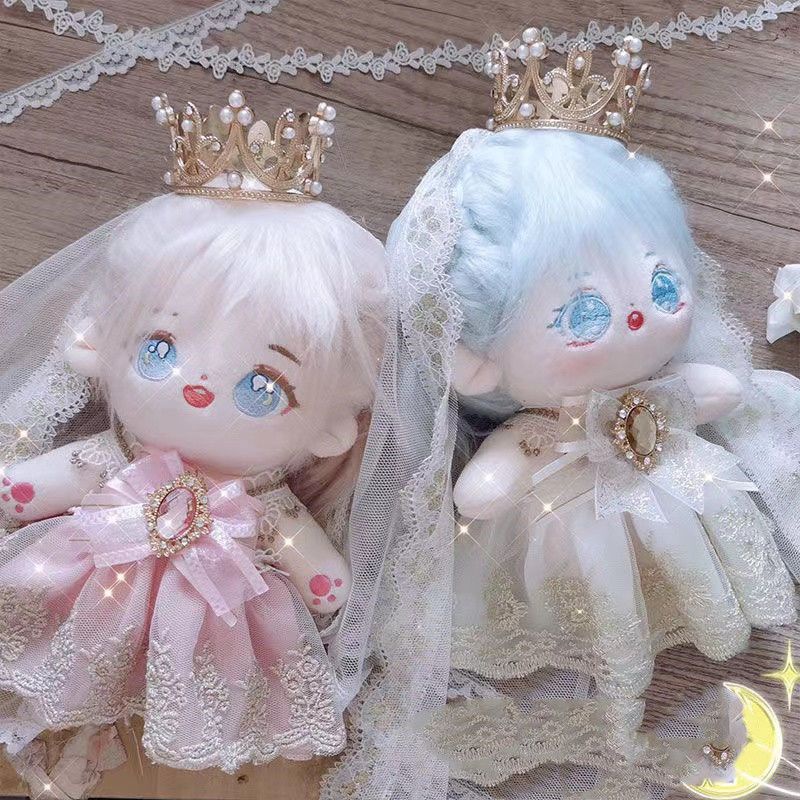 Bộ Sưu Tập Búp Bê Em Bé Bằng Vải Cotton 20cm Đính Kim Cương Thủ Công Không Có Búp Bê