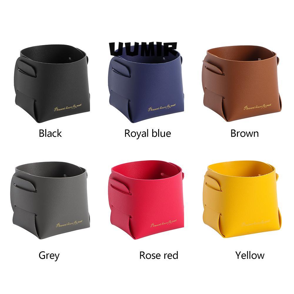UUMIR Hộp Đựng Chìa Khóa Bằng Da PU Để Bàn Tiện Dụng