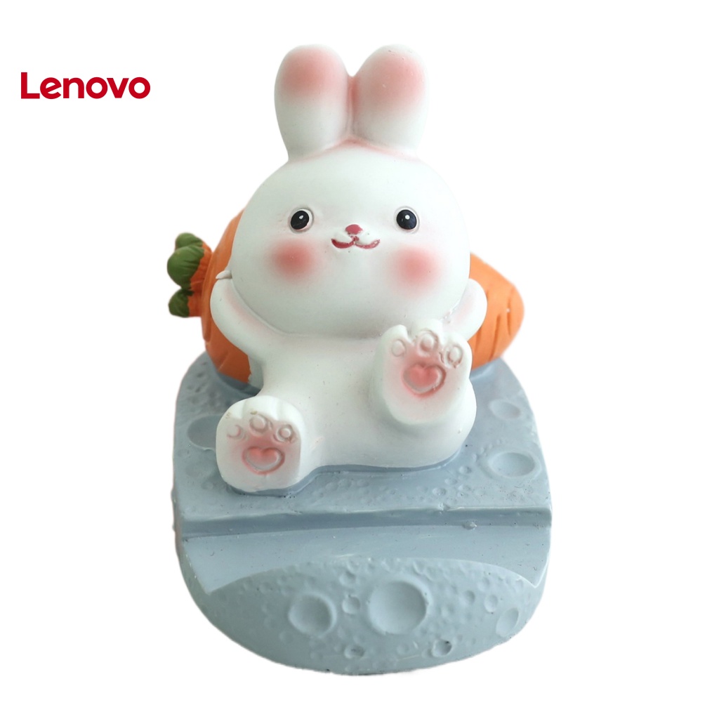 Giá Đỡ Điện Thoại Để Bàn Bằng Resin Hình Thỏ Hoạt Hình Dễ Thương