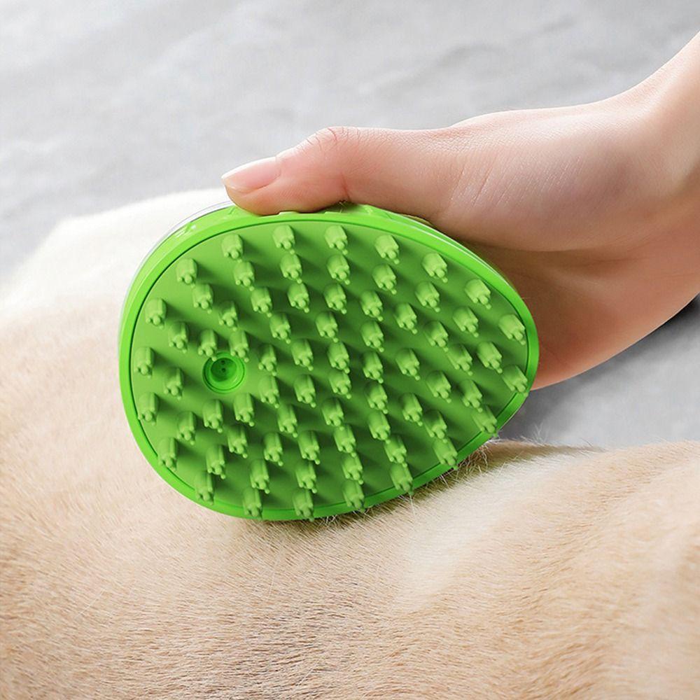 1 Bàn Chải Tắm Massage Cho Thú Cưng Chất Liệu Silicone