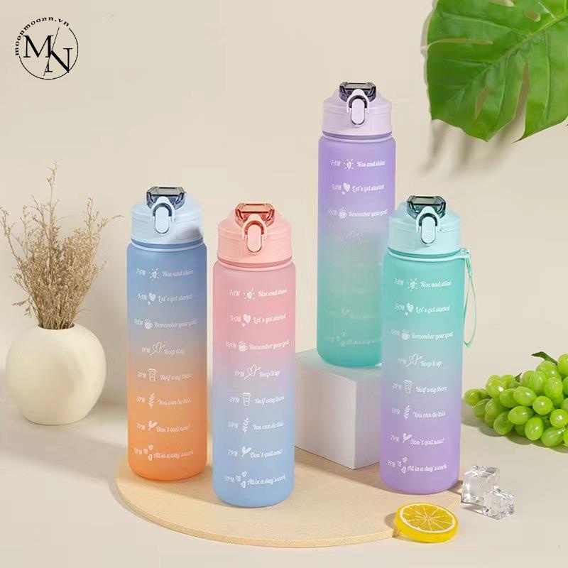 Bình Đựng Nước 900ML Có Ống Hút Tiện Dụng Cho Các Hoạt Động Ngoài Trời
