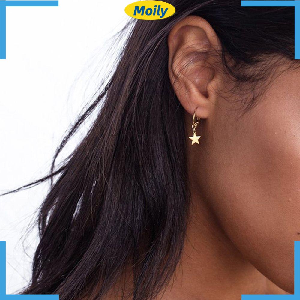 Khuyên Tai Nữ Trang Dáng Tròn Tạo Hình Độc Đáo