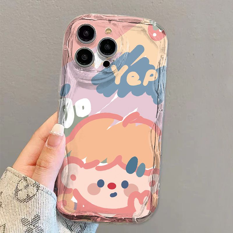 ✅Ốp Điện Thoại Mềm Trong Suốt In Hình Cô Gái Dễ Thương Cho iPhone 14 / 13promax 12 / 11 7 / 8p xs / xr A39N