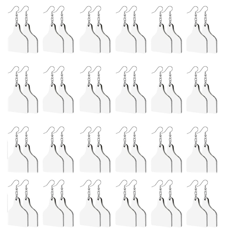 Set 24 Bông Tai Dạng Móc Hình Chú Bò Bằng Đồng Thau Thời Trang