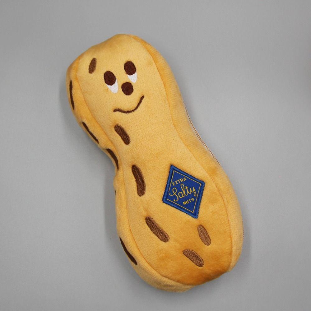 Túi Đựng Bút Hình Hạt Đậu Phộng Nhồi Bông Dễ Thương Cho Bé