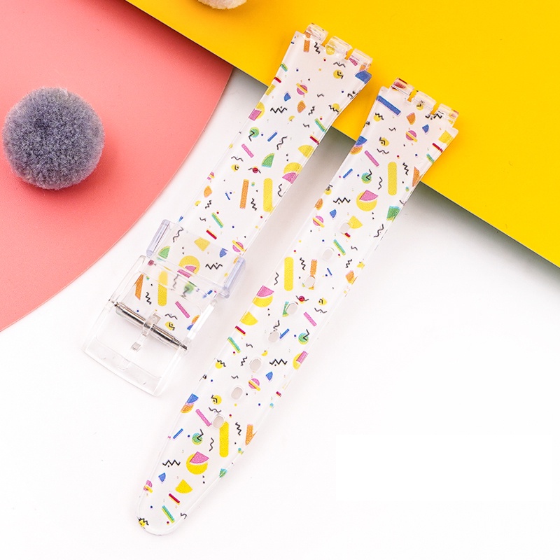 Dây Đeo Bằng Silicone Cho Đồng Hồ Swatch 17 / 19MM