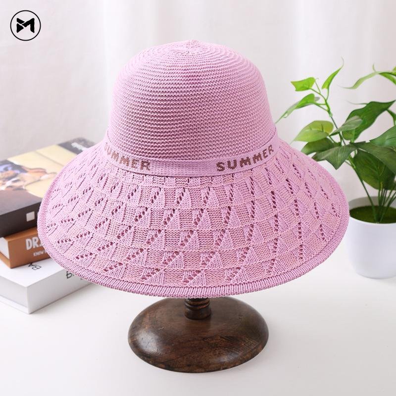 Hàng Mới Về Mũ Dệt Kim Oversize Chống Nắng Thoáng Khí Thời Trang Đi Biển Phong Cách Hàn Quốc 2022