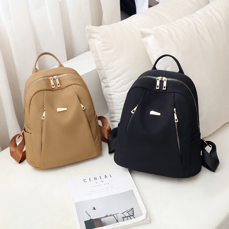 IELGY Balo Siêu Nhẹ Nhiều Ngăn Thiết Kế Đơn Giản Thời Trang Cho Nữ