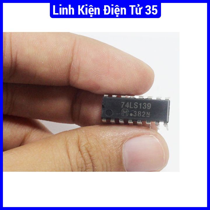 Ic chức năng 74LS139 2 to 4 Decoder/Demultiplexer chân cắm DIP16