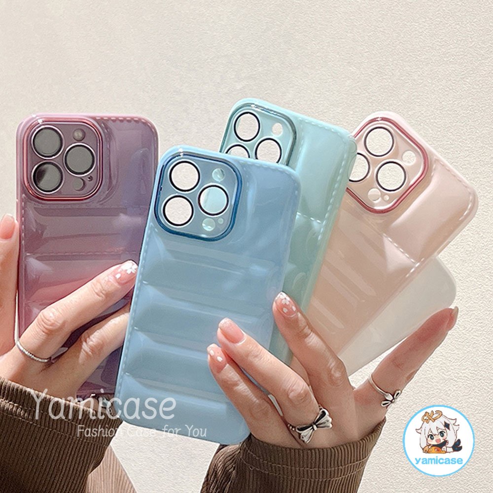 Ốp Điện Thoại TPU Mềm Chống Sốc Họa Tiết Lượn Sóng 3D Màu Kẹo Cho IPhone 11/11 Pro Max/12/12 Pro Max/13/13 Pro/13 Pro Max /14/14 Pro/14 Plus/14 Pro Max