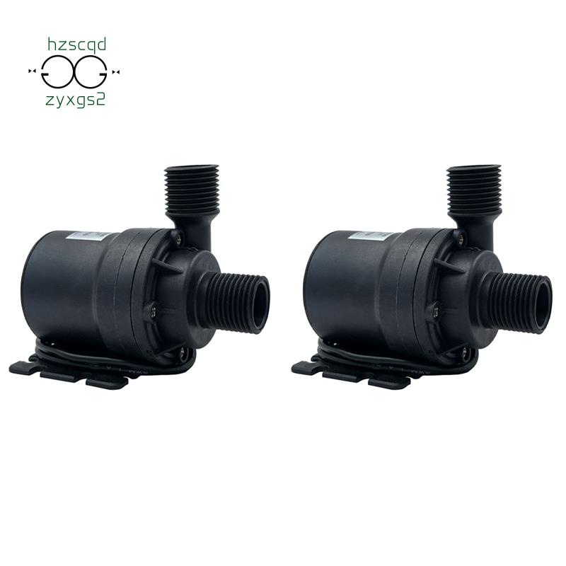Bộ 2 Máy Bơm Nước Động Cơ Không Chổi Than 1000L / H 8M DC 12V Cho Hệ Thống Phun Nước Nóng Mini