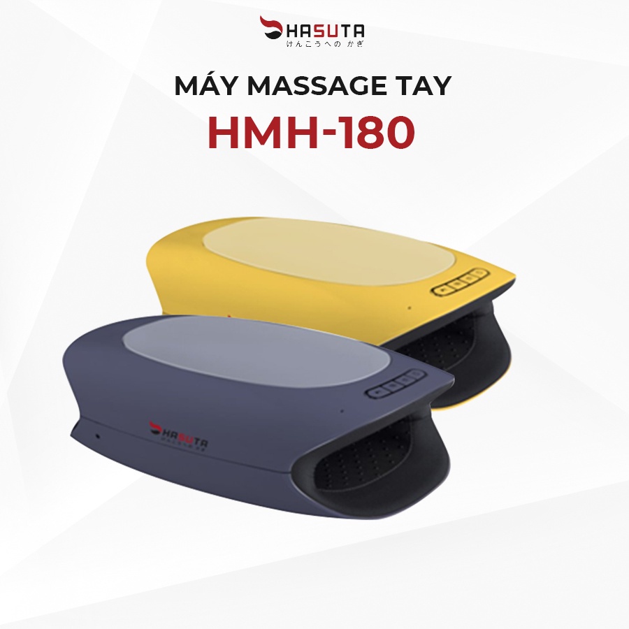 Máy massage tay HASUTA HMH-180, Máy massage tay cơ chế hoạt động bằng túi khí, nhiều chế độ massage linh hoạt