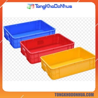 Thùng nhựa sóng bít kích thước 610x420x150mm nuôi cá trồng rau đựng dụng