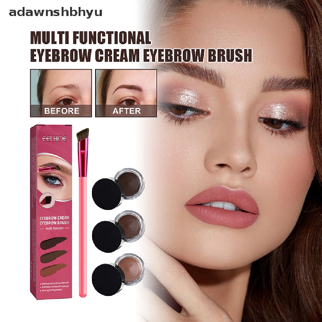 Kem Nhuộm Lông Mày Chống Thấm Nước Lâu Trôi Kèm Cọ Thương Hiệu adawnshbhyu