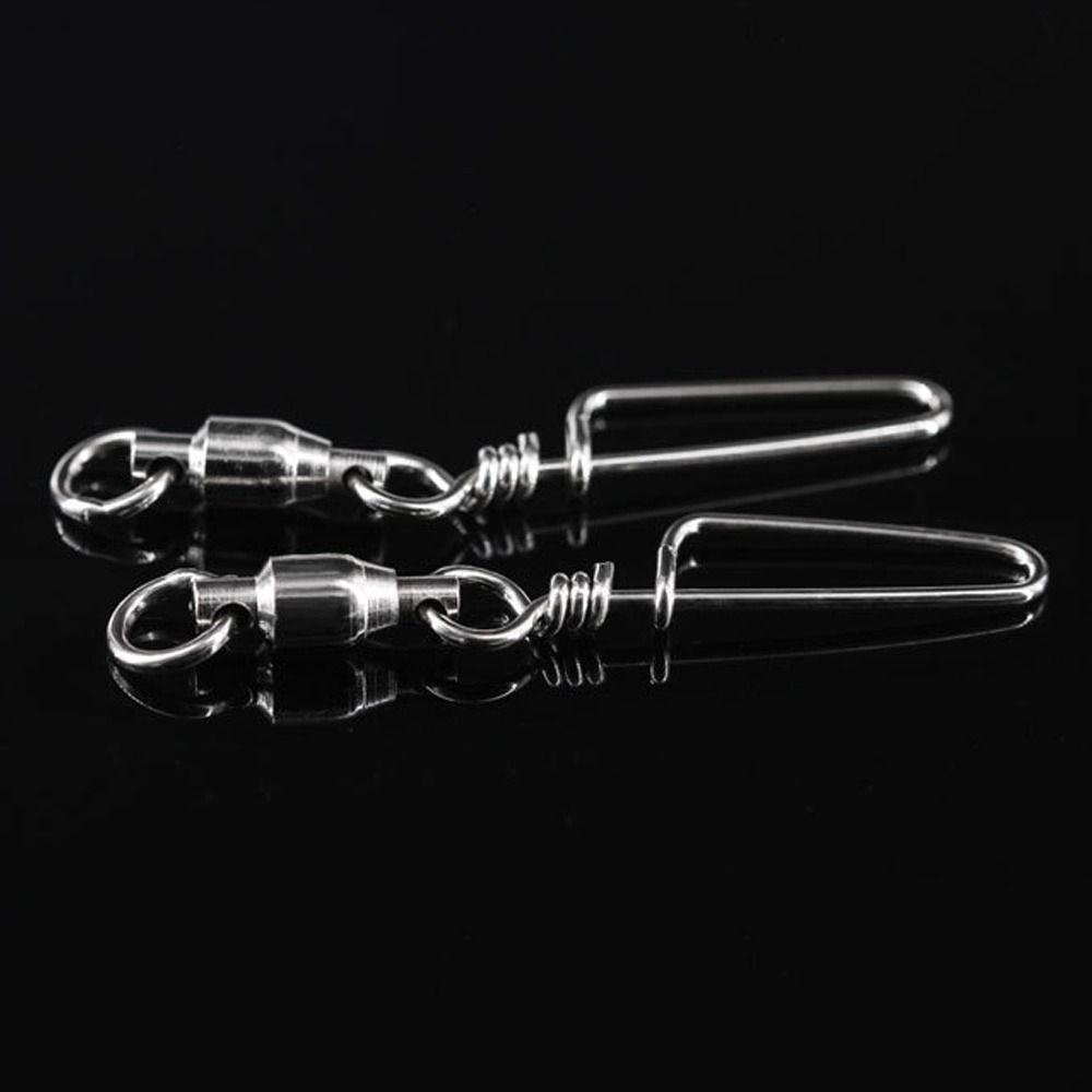 MYRONGVN Set 10 Khóa Câu Cá Bằng Thép Không Gỉ Kích Thước 1 # Đến 8 #