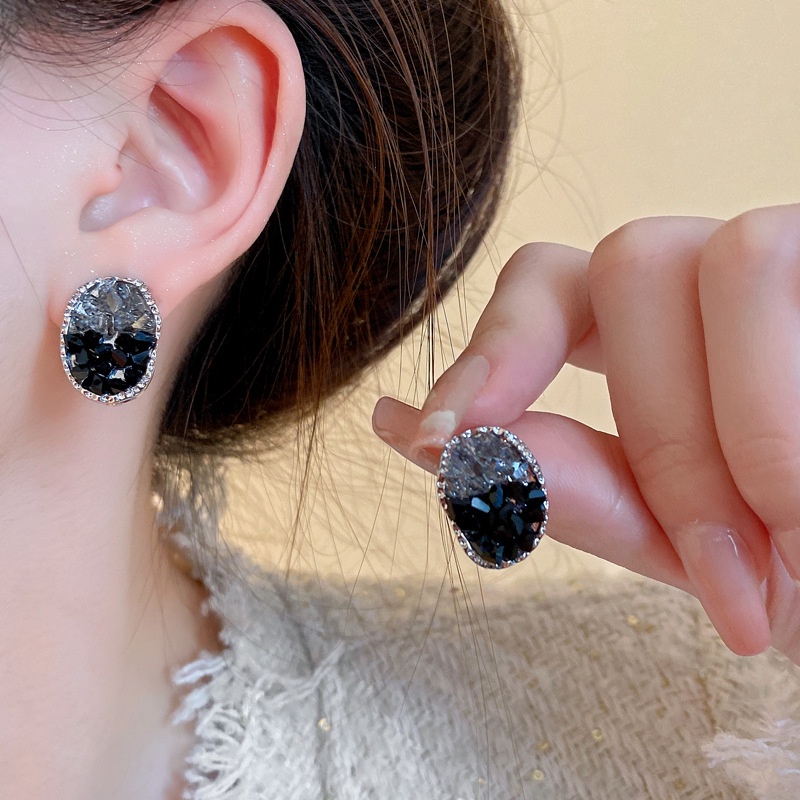 Bông Tai Hình Học Đơn Giản Bằng Bạc Thời Trang Hàn Quốc Sang Trọng