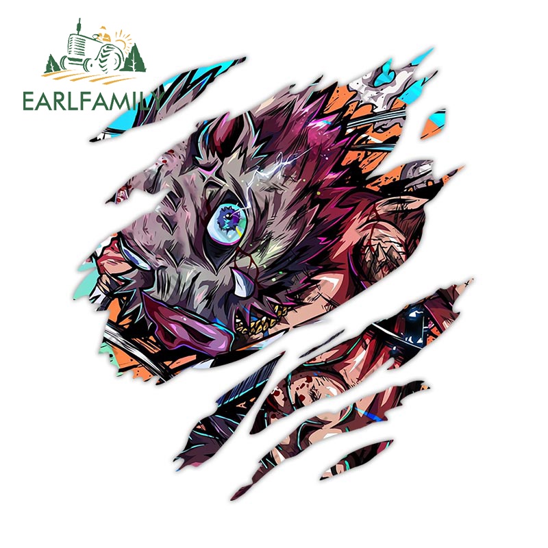 Miếng Dán Trang Trí Xe Hơi Họa Tiết Hoạt Hình Demon Sayler 13Cmx11.4Cm Chống Thấm Nước / Trầy Xước