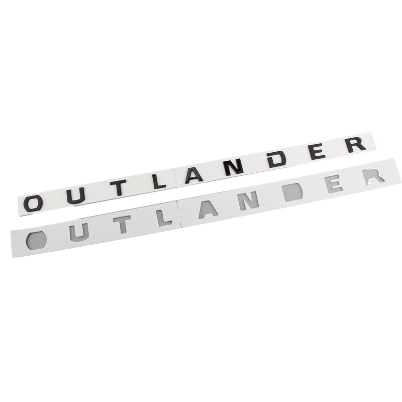 Miếng Dán Logo Chữ ABS 3D Trang Trí Mui Xe Hơi Mitsubishi OUTLANDER
