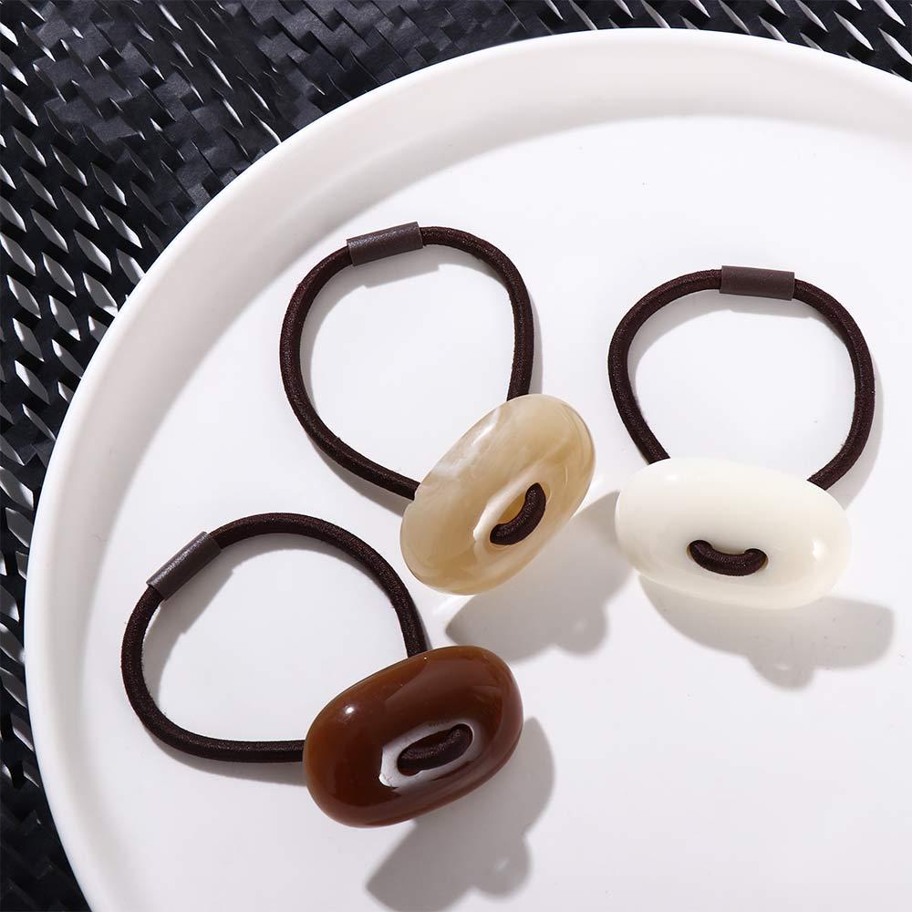 Dây Buộc Tóc Cao Su Màu Đen Đơn Giản|Dây Cột Tóc Thiết Kế Xinh Xắn Thời Trang Cho Nữ