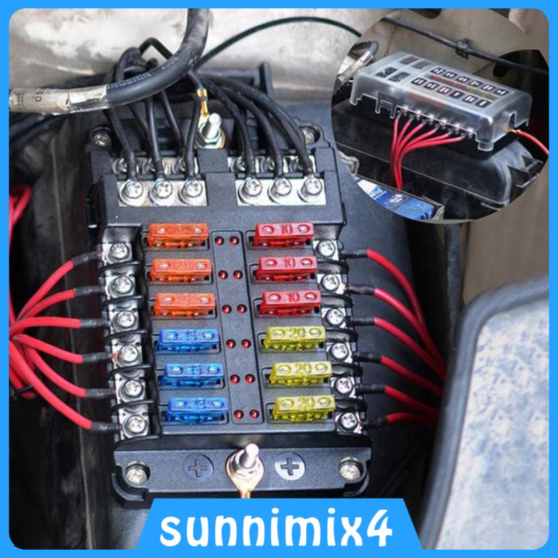 Giá Đỡ Cầu Chì 32V 100A 12 Trong 1 Tự Động Chống Nước Cho Xe Hơi H2Sports