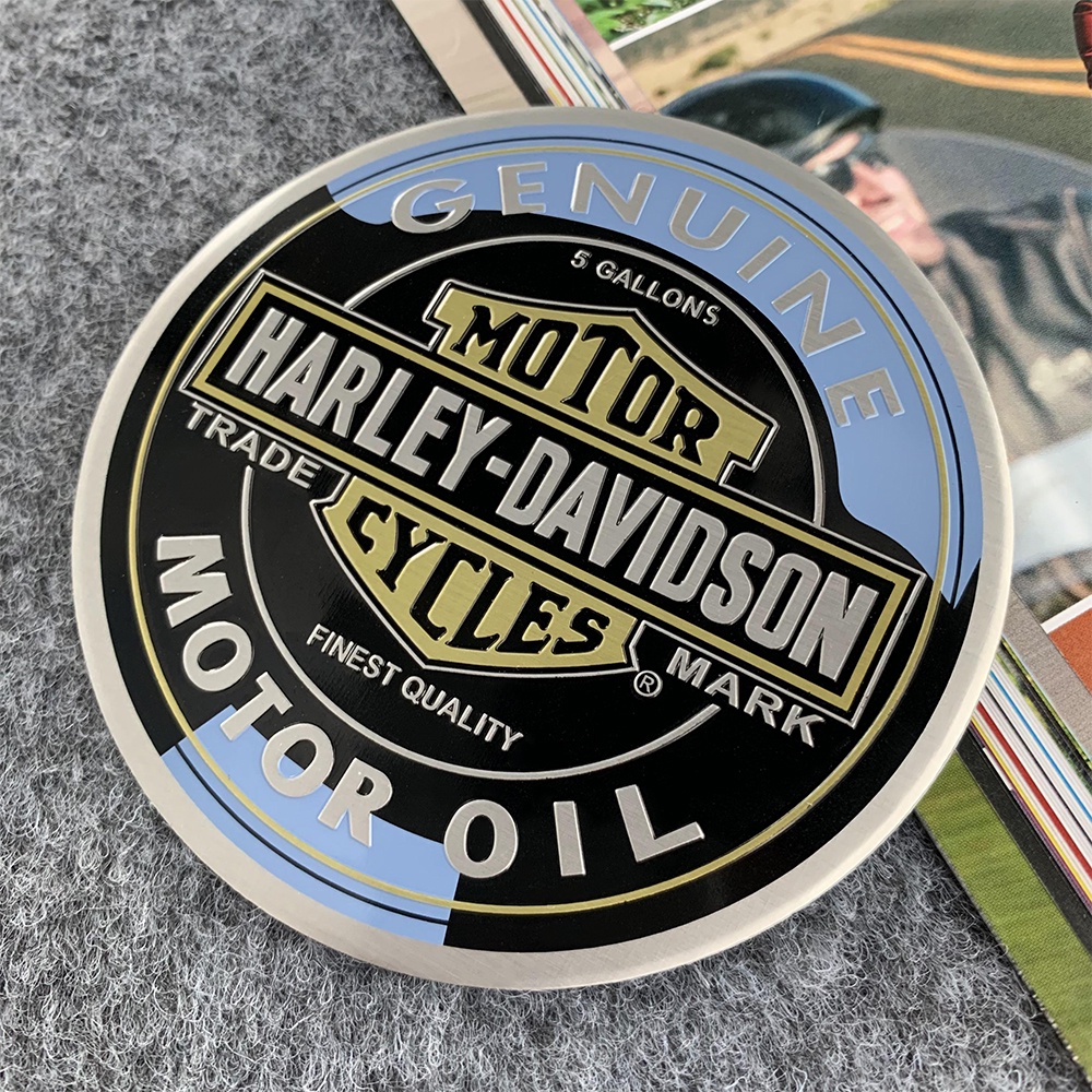 Miếng Dán Trang Trí Bình Xăng Xe Harley-Davidson 883 Bằng Kim Loại
