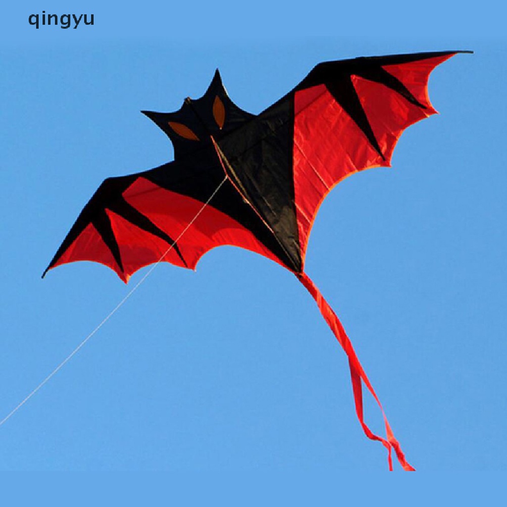 Qingyu Diều Thể Thao Ngoài Trời Hình Dơi Ma Cà Rồng Màu Đỏ Dễ Bay Làm Quà Tặng Tuyệt Vời