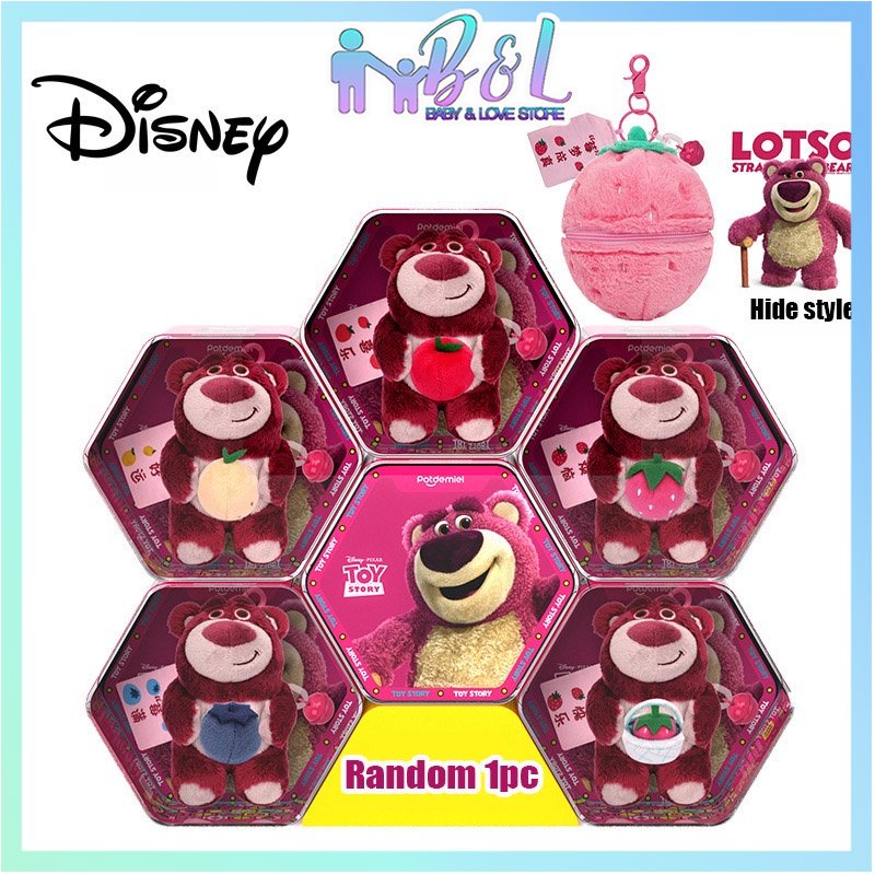 Bộ 3 Gấu Nhồi Bông Hình Trái Dâu / Lotso Ngẫu Nhiên Dễ Thương Dùng Làm Quà Tặng Giáng Sinh / Sinh Nhật / Túi Xách