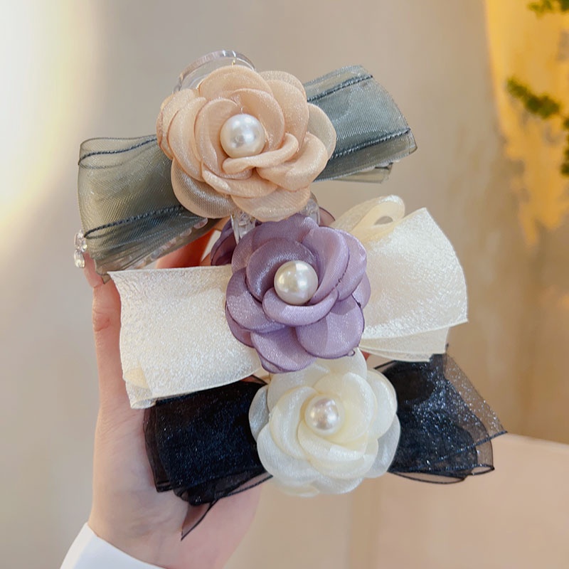 Kẹp Tóc Hình Cá Mập Đính Nơ Dễ Thương Phong Cách Hàn Quốc