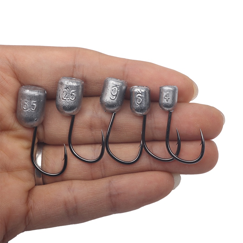 Set 5 Lưỡi Câu Cá Mềm 4g 6g 9g 12.5g 15.5g Chuyên Nghiệp