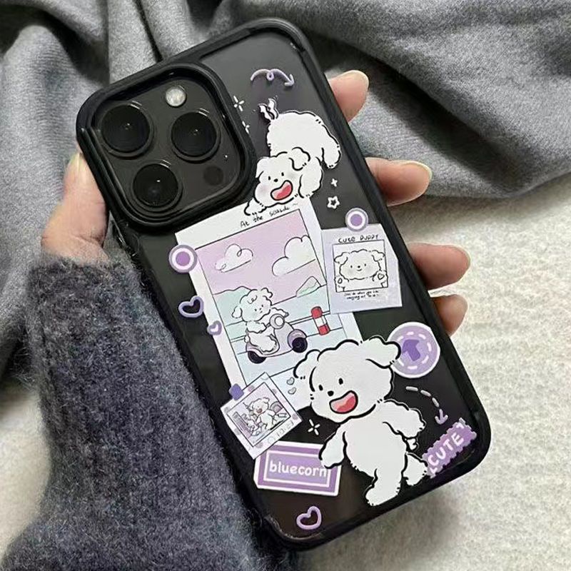 Ốp Điện Thoại Trong Suốt Họa Tiết Nhãn Dán Độc Đáo Cho Iphone112 Pro Q3K