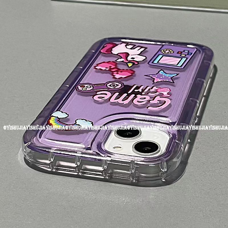 ✅Ốp Điện Thoại Đệm Khí Mềm Hình Máy Chơi Game 14 iPhone14promax 13 11 12Inch 3Bh