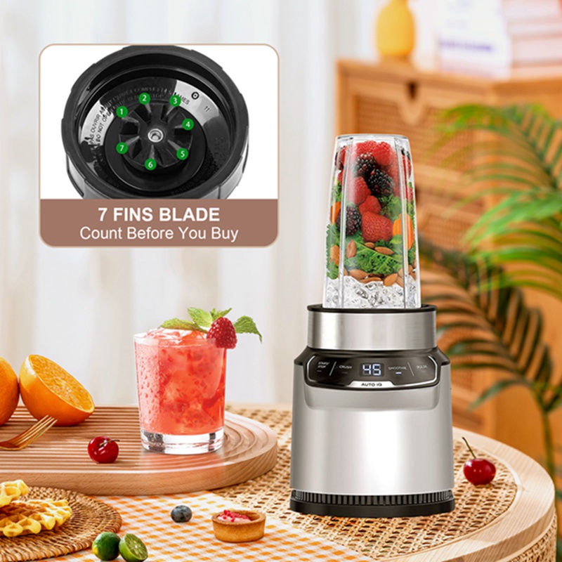 Máy Xay Sinh Tố 7 Vây Cho Nutri Ninja Auto IQ BN801 SS101 BL480-30 BL641 Ninja 24Oz