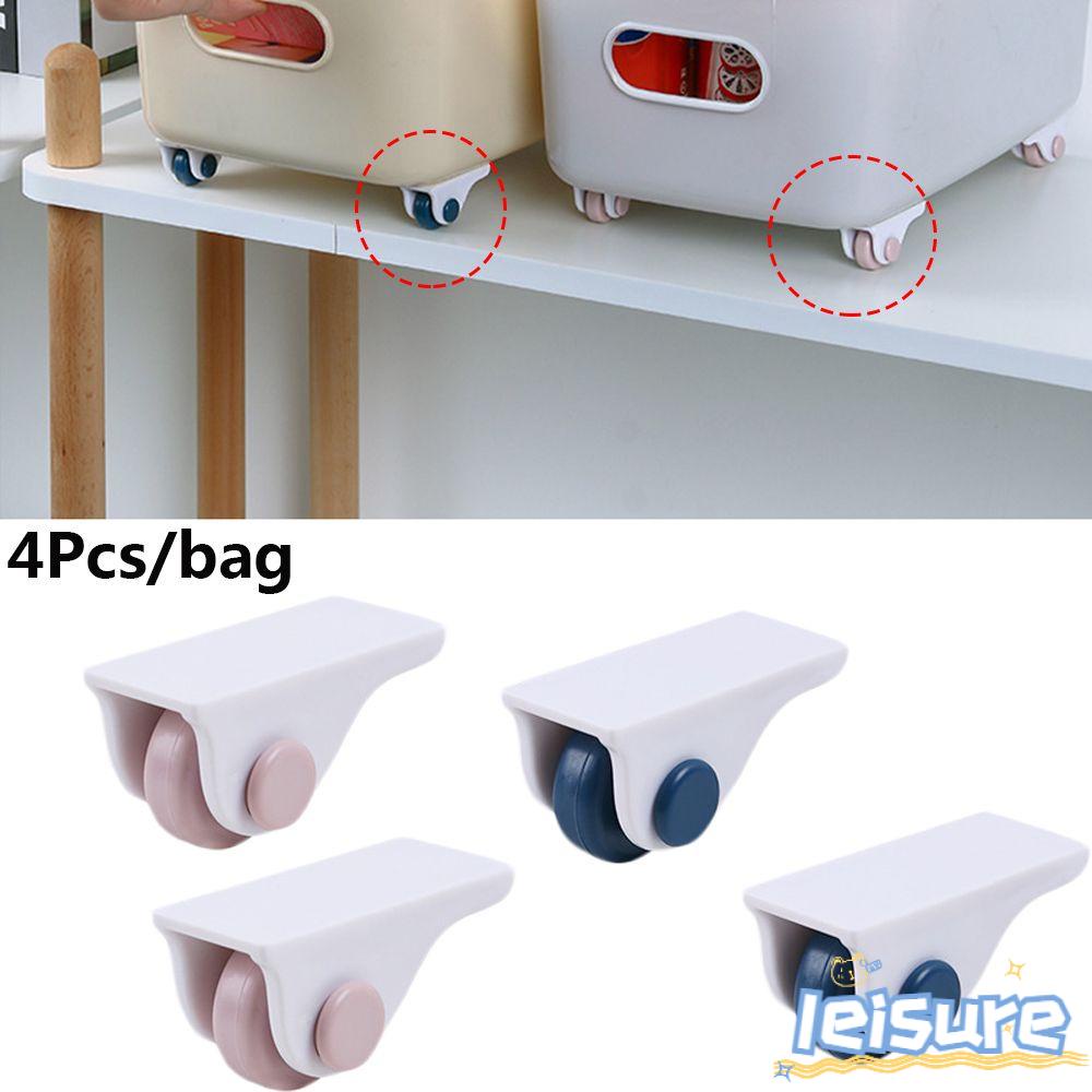 Bộ 4 Bánh Xe Mini Tự Dính Dùng Để Đựng Rác Tiện Dụng