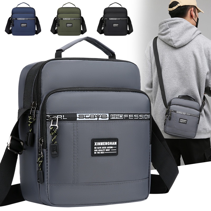 Túi Đeo Chéo Nhiều Ngăn Chống Thấm Nước Thời Trang Cho Nam