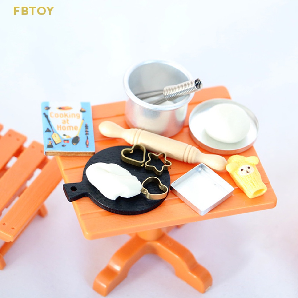 1 Bộ Mô Hình Đồ Nội Thất Nhà Búp Bê FBTOY Làm Bếp Thủ Công DIY
