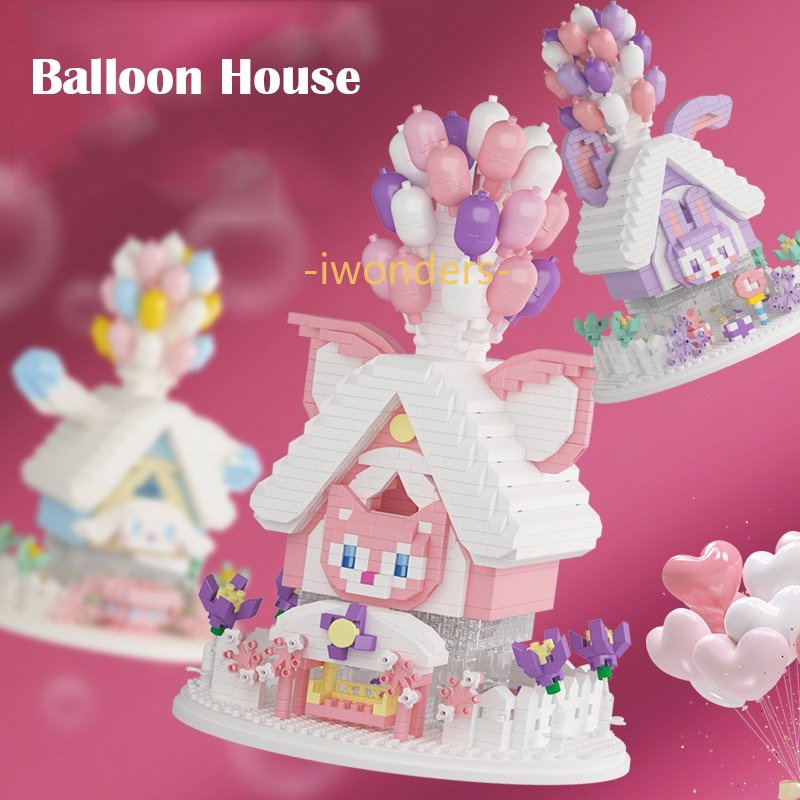 Bộ Đồ Chơi Lắp Ráp Ngôi Nhà Bong Bóng Nano StellaLou Lotso Linaell