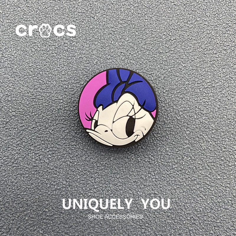 DISNEY Crocs Phụ Kiện Trang Trí Giày Hình MICKEY / Minnie / jibbitz botton Dễ Thương