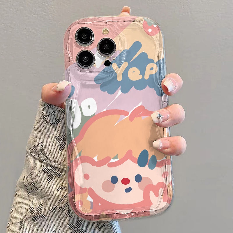 ✅Ốp Điện Thoại Mềm Trong Suốt In Hình Cô Gái Dễ Thương Cho iPhone 14 / 13promax 12 / 11 7 / 8p xs / xr A39N