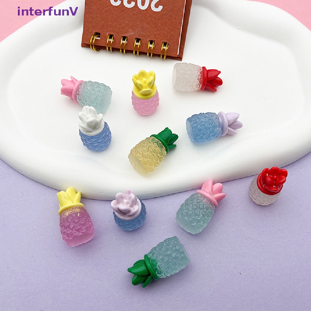 Bộ 2 Quả Dứa Nhựa Phát Quang Nhiều Màu Trang Trí Hoạt Hình