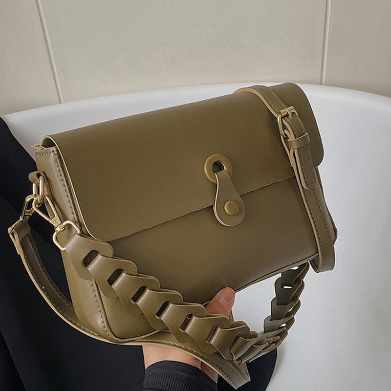 Túi Đeo Vai Bằng Da Phong Cách retro Dễ Phối Đồ Thời Trang Cho Nữ