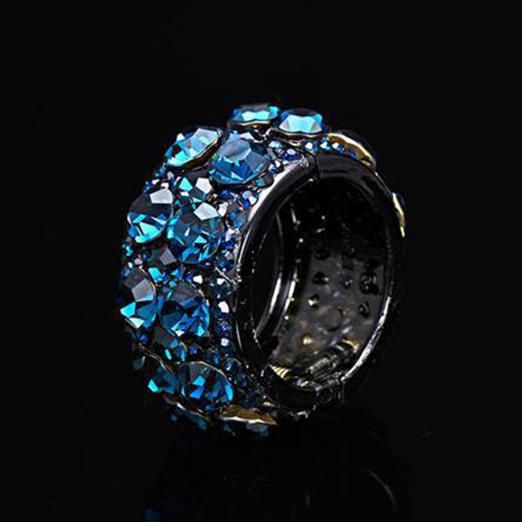 Kẹp Tóc Đuôi Ngựa Đính Đá Nhiều Màu Sắc Chống Trượt Thời Trang