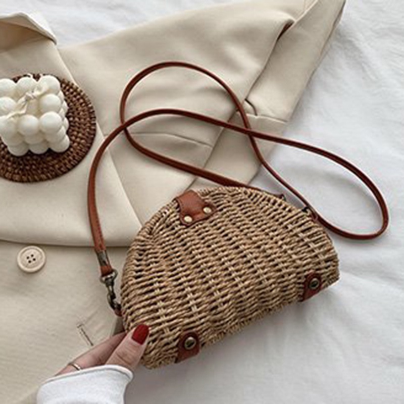 Túi cói Bằng Rơm Phong Cách retro Thời Trang Dành Cho Nữ