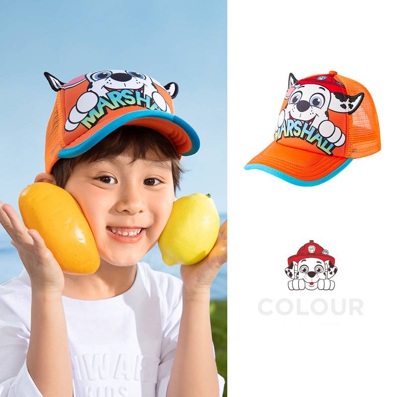 MARSHALL Xue PAW Patrol Mũ Lưỡi Trai Chống Nắng / Gió Giữ Ấm Phong Cách Hàn Quốc Thời Trang Bốn Mùa Cho Bé