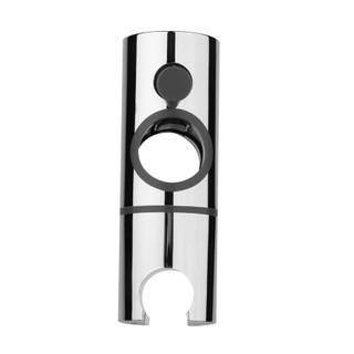 Replacement 25mm ABS Chrome Shower Rail Head Slider Holder Adjustable Bracket