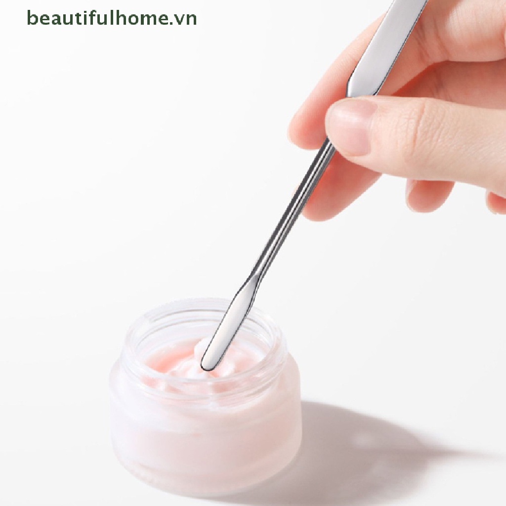 1 Dụng Cụ Trộn Mỹ Phẩm Bằng Thép Không Gỉ Hai Đầu
