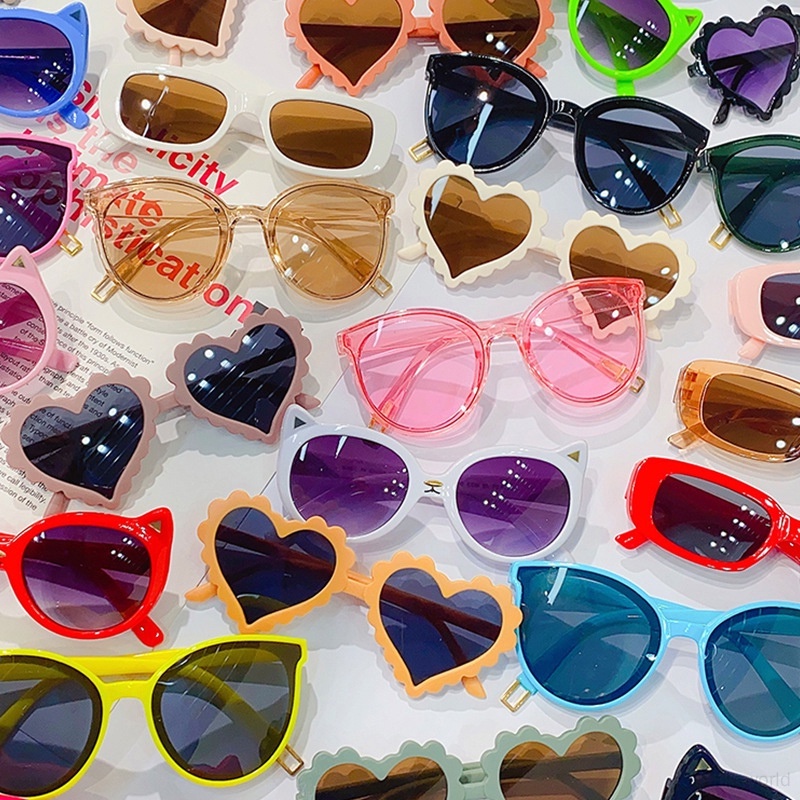 Kính Mát Gọng Tai Mèo Hoạt Hình Đáng Yêu Cho Bé