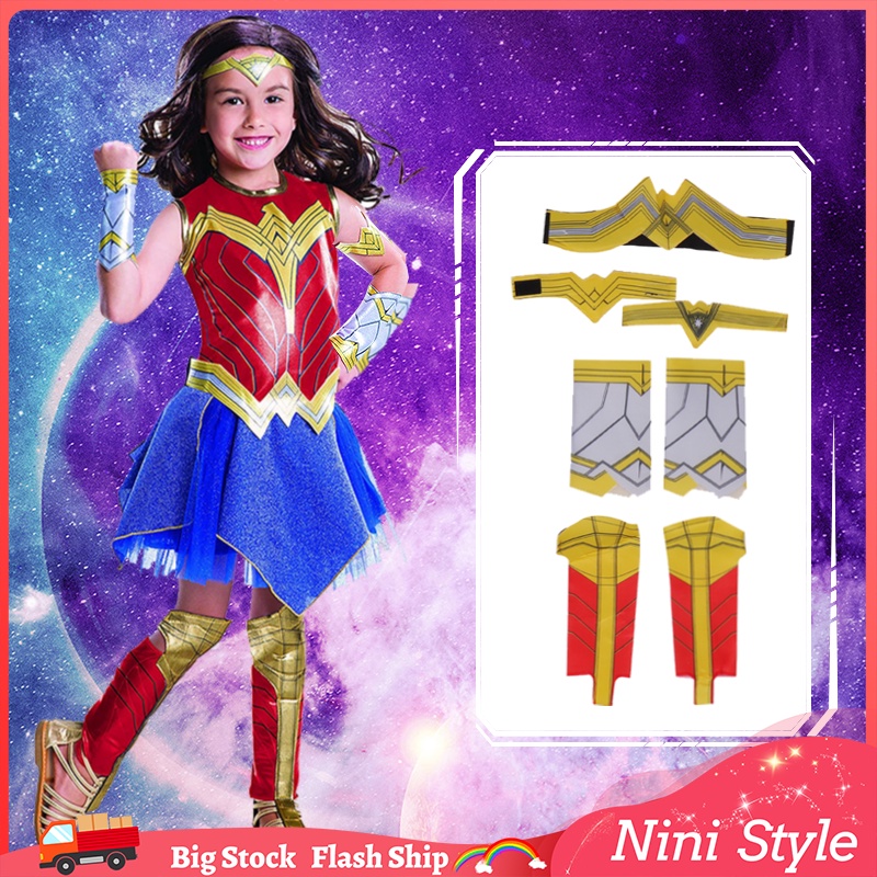 Wonder Woman Halloween Kid Wonder Cosplay Costume Girl Child Book Week Purim Women Party Superhero Supergirl Fancy Dress