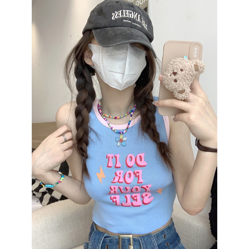 NRVP Áo Tank Top Màu Sắc Đơn Giản Thoải Mái Quyến Rũ Cho Nữ