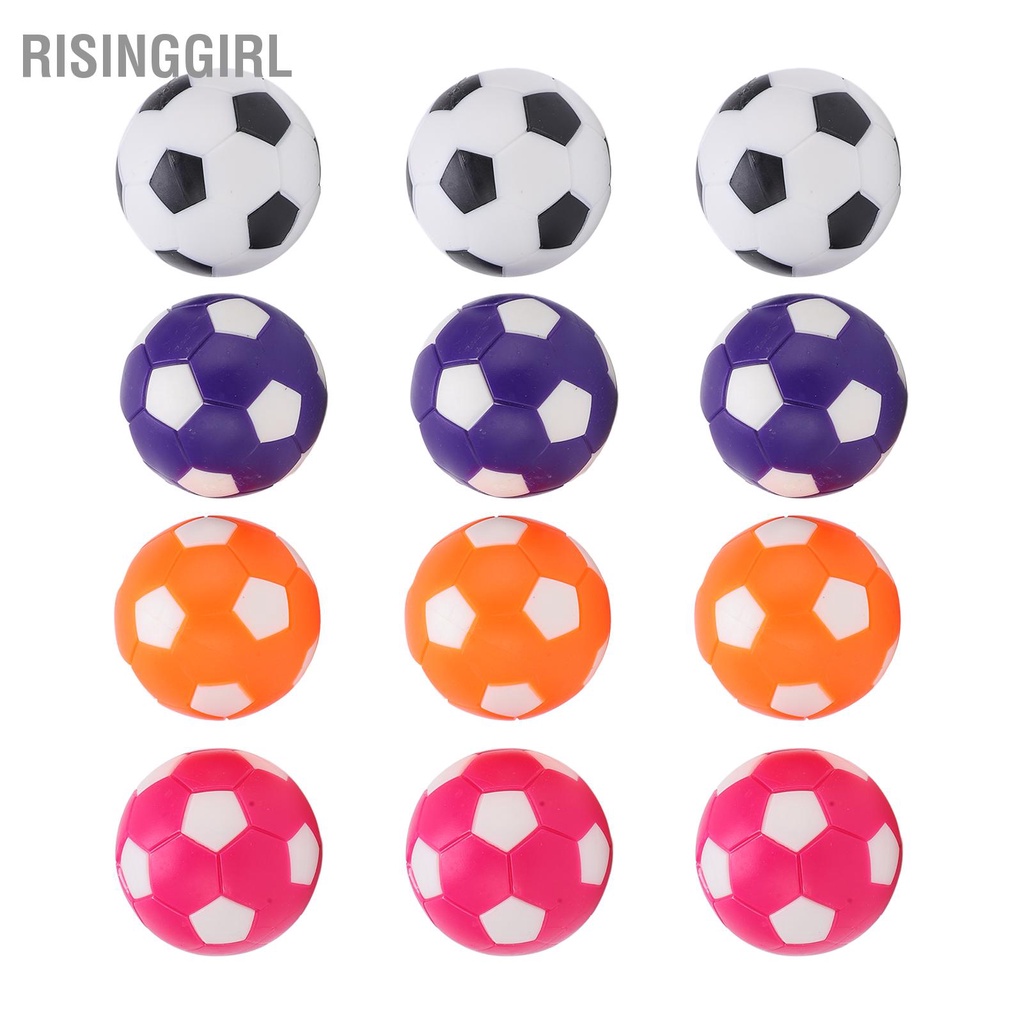 12pcs Multicolor Indoor Table Soccer Football Game Replacement Tabletop Game Football Ball