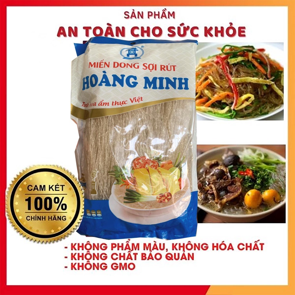 Miến dong sợi rút Hoàng Minh túi 200g eatclean, ăn kiêng